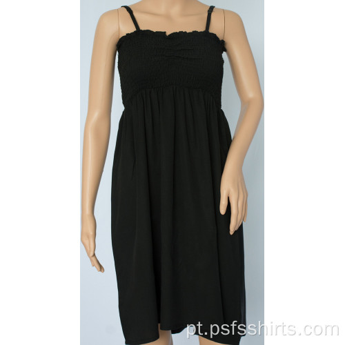 Vestido feminino sem alças deslizante